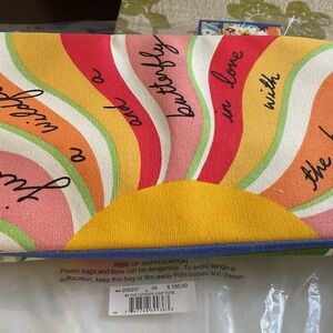 NWT  Brighton "In The Garden" Large Canvas Tote Bag 14.5"x15"x7.9"  Retails $150